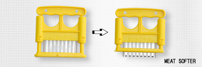 ミートソフター　お肉の隠し包丁（肉の筋切り器）